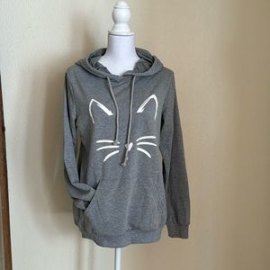Cat Graphic Hoodie